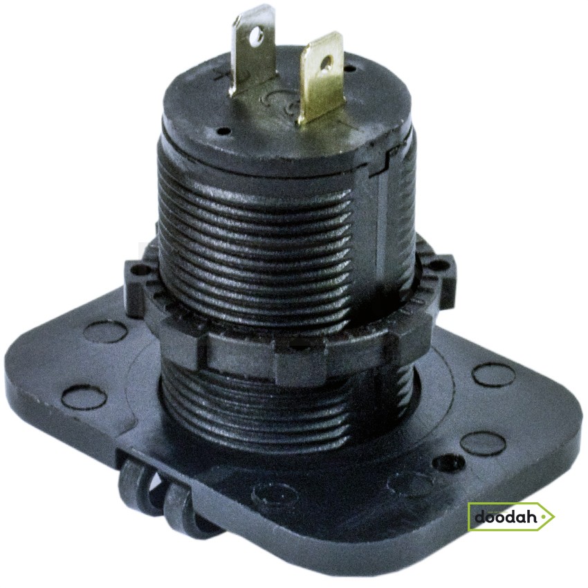 Авто / Мото USB зарядний пристрій - Recessed PRO, IP54, 2,1А. Гарантія 6 міс.